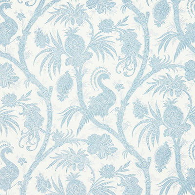 SCALAMANDRE FABRICS-SC 000116575-BALINESE PEACOCK-SKY