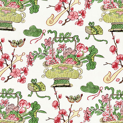 Scalamandre Fabrics , a selection of fabrics such as velvet, damask, cotton, silk, linen and sheers.