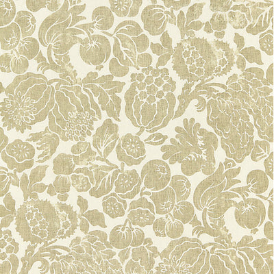 SCALAMANDRE FABRICS-SC 000116606-ELSA LINEN PRINT-BURNISHED GOLD