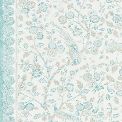 SCALAMANDRE FABRICS-SC 000116625-ANISSA PRINT-MISTY ISLAND