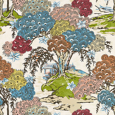 SCALAMANDRE FABRICS-SC 000116627-SEA OF TREES-SUNRISE