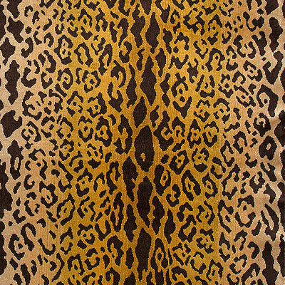 SCALAMANDRE FABRICS-SC 000126168MM-LEOPARDO-IVORY, GOLD & BLACK