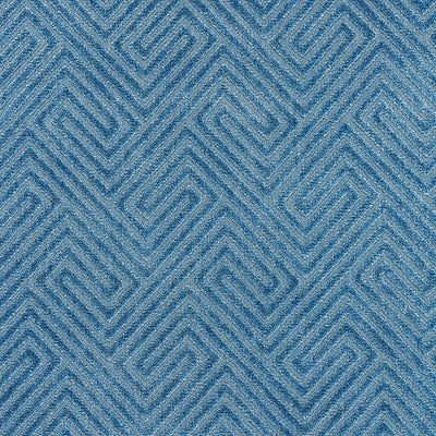 SCALAMANDRE FABRICS-SC 000127060-MEANDER VELVET-DENIM
