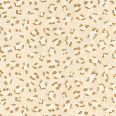 SCALAMANDRE FABRICS-SC 000127075-BRODERIE LEOPARD-CAMEL ON CREAM