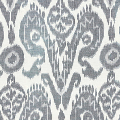 SCALAMANDRE FABRICS-SC 000127097-BUKHARA SILK IKAT-INDIGO