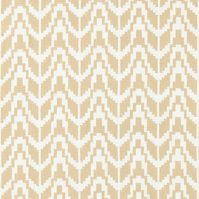 SCALAMANDRE FABRICS-SC 000127103-CHEVRON EMBROIDERY-STRAW