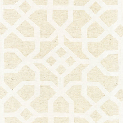 SCALAMANDRE FABRICS-SC 000127149-LINEN LATTICE-NATURAL & IVORY