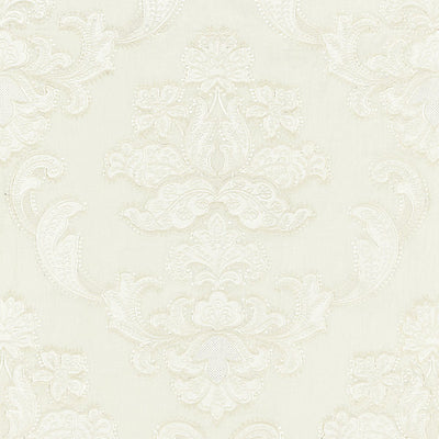 SCALAMANDRE FABRICS-SC 000127160-CORNELIA DAMASK EMBROIDERY-IVORY