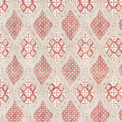 SCALAMANDRE FABRICS-SC 000216626-FARRAH PRINT-CORAL SPICE