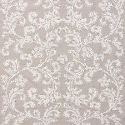 SCALAMANDRE FABRICS-SC 000227029-CHIARA EMBROIDERY-PEARL GREY