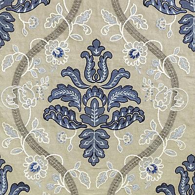 Scalamandre Fabrics , a selection of fabrics such as velvet, damask, cotton, silk, linen and sheers.