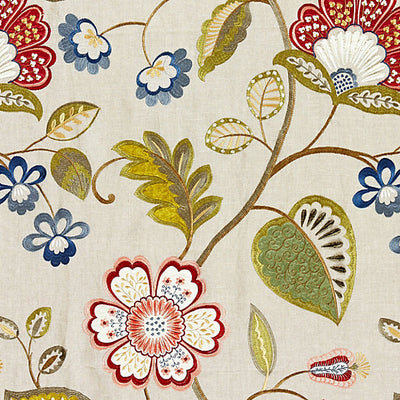 SCALAMANDRE FABRICS-SC 000227071-WILLOWOOD EMBROIDERY-BLOOM