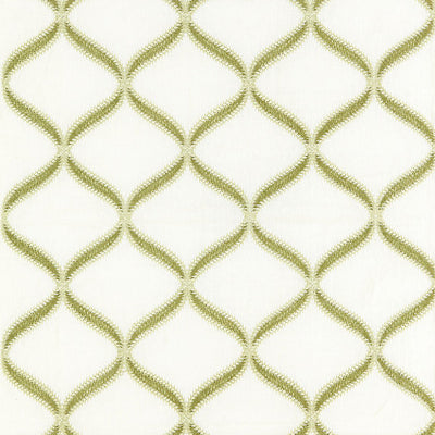SCALAMANDRE FABRICS-SC 000227074-RONDURE EMBROIDERY-FERN