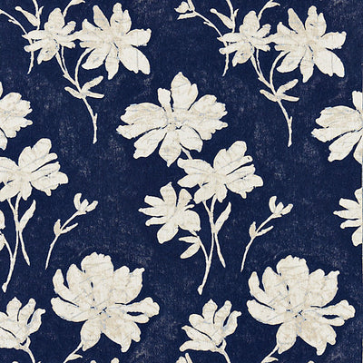 SCALAMANDRE FABRICS-SC 000227082-FLORE BATIK-INDIGO