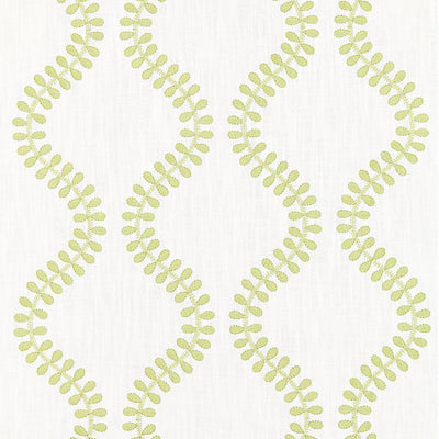 SCALAMANDRE FABRICS-SC 000227127-FOGLIA EMBROIDERY-CELERY