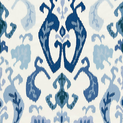 SCALAMANDRE FABRICS-SC 000227172-MANDALAY IKAT EMBROIDERY-PORCELAIN