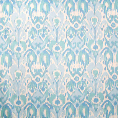 SCALAMANDRE FABRICS-SC 000316527-GREYSTONE-BLUES ON CREAM
