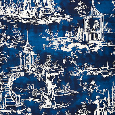 SCALAMANDRE FABRICS-SC 000316561-SUMMER PALACE-INDIGO