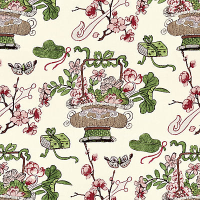 Scalamandre Fabrics , a selection of fabrics such as velvet, damask, cotton, silk, linen and sheers.