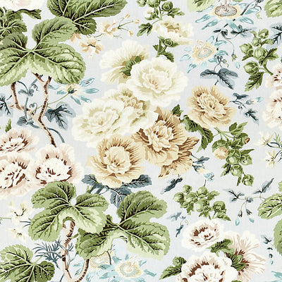 SCALAMANDRE FABRICS-SC 000316595-HIGHGROVE LINEN PRINT-RAIN