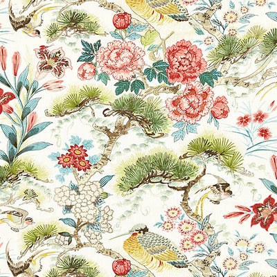 SCALAMANDRE FABRICS-SC 000316601-SHENYANG LINEN PRINT-BLOOM