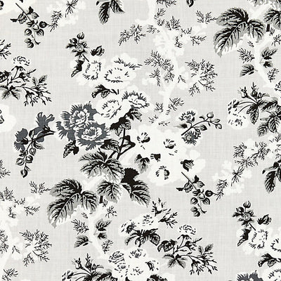 SCALAMANDRE FABRICS-SC 000316602-ASCOT LINEN PRINT-FRENCH GREY