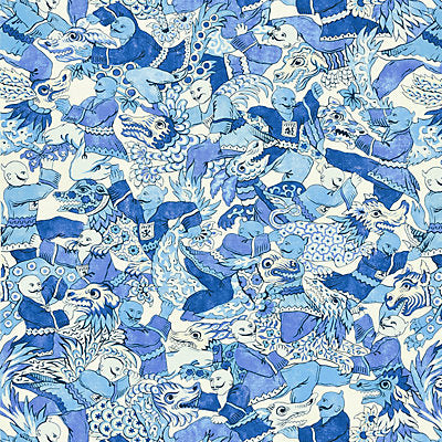 Scalamandre Fabrics , a selection of fabrics such as velvet, damask, cotton, silk, linen and sheers.