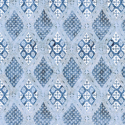 SCALAMANDRE FABRICS-SC 000316626-FARRAH PRINT-LAKESIDE