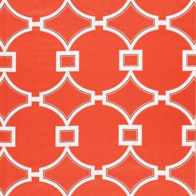 SCALAMANDRE FABRICS-SC 000327072-CIRCLE FRET-CORAL