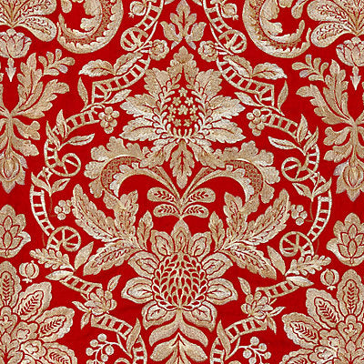 Scalamandre Fabrics , a selection of fabrics such as velvet, damask, cotton, silk, linen and sheers.