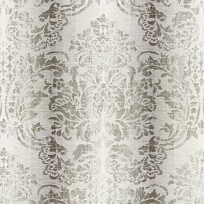 SCALAMANDRE FABRICS-SC 000327093-SORRENTO LINEN DAMASK-ZINC