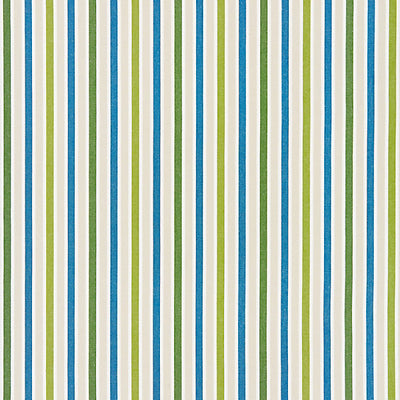 SCALAMANDRE FABRICS-SC 000327114-LEEDS COTTON STRIPE-OCEAN PALM