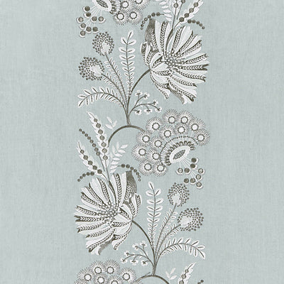 SCALAMANDRE FABRICS-SC 000327162-ANNELISE EMBROIDERY-SKYLIGHT