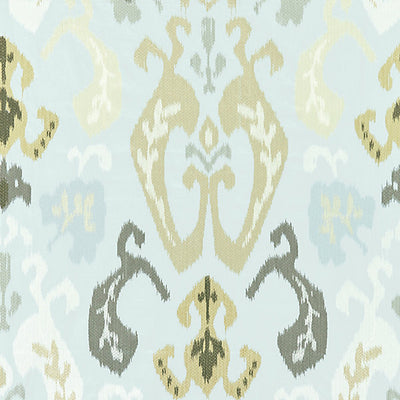 SCALAMANDRE FABRICS-SC 000327172-MANDALAY IKAT EMBROIDERY-MINERAL