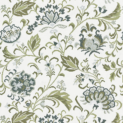 SCALAMANDRE FABRICS-SC 000327173-DELPHINE EMBROIDERY-ASH