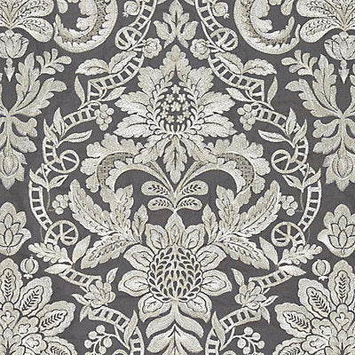 Scalamandre Fabrics , a selection of fabrics such as velvet, damask, cotton, silk, linen and sheers.