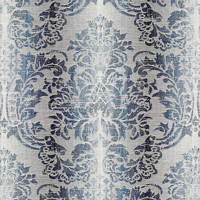 SCALAMANDRE FABRICS-SC 000427093-SORRENTO LINEN DAMASK-INDIGO