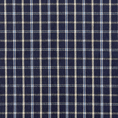 SCALAMANDRE FABRICS-SC 000427121-BRISTOL PLAID-NAVY