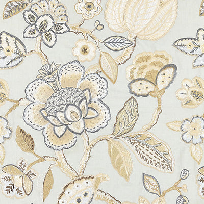 SCALAMANDRE FABRICS-SC 000427126-COROMANDEL EMBROIDERY-MINERAL