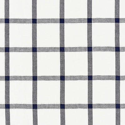 SCALAMANDRE FABRICS-SC 000427152-WILTON LINEN CHECK-NAVY
