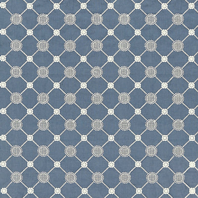 SCALAMANDRE FABRICS-SC 000427161-GUSTAVIAN DIAMOND-COPENHAGEN BLUE