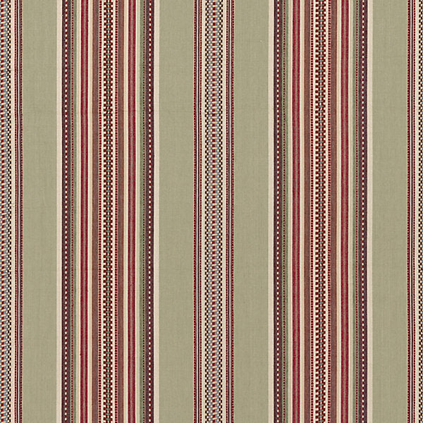 SCALAMANDRE FABRICS-SC 000427180-CYRUS COTTON STRIPE-SANDALWOOD