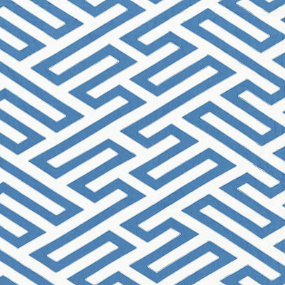 SCALAMANDRE FABRICS-SC 000427218-CANTON FRET APPLIQUE-PORCELAIN