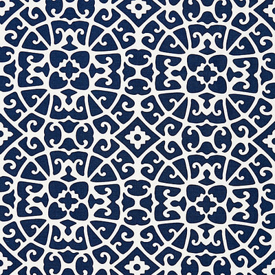 SCALAMANDRE FABRICS-SC 000516559-ANSHUN LATTICE-INDIGO