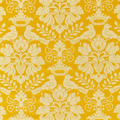 SCALAMANDRE FABRICS-SC 00061098MM-LOVE BIRD-GOLD