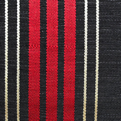OLD WORLD WEAVERS FABRICS-SK 00020107-ARDENNAIS SILK HORSEHAIR-BLACK , RED , BEIGE