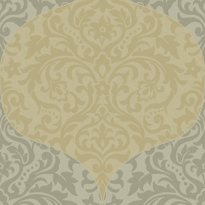 SCALAMANDRE WALLCOVERING-WMAMF030612-POWER-GOLD,SILVER