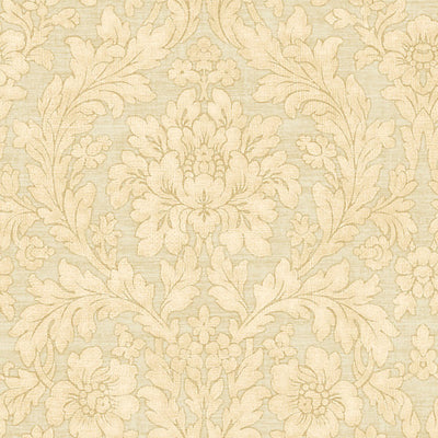SCALAMANDRE WALLCOVERING-WMAMF050401-PAINTED FLOWERS-GOLD