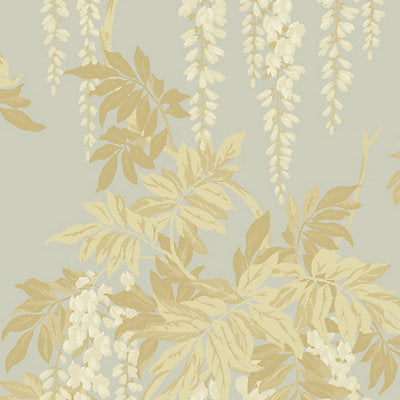 Scalamandre Wallcovering - WMAMF070201 - WISTERIA - GOLD SILVER
