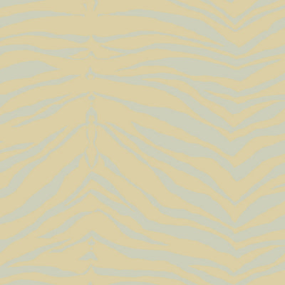 Scalamandre Wallcovering - WMAMF070206 - ZEBRA - GOLD SILVER